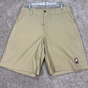 Southern Illinois Salukis Mens‎ Khaki Shorts Medium Size 34 NCAA Cotton Logo